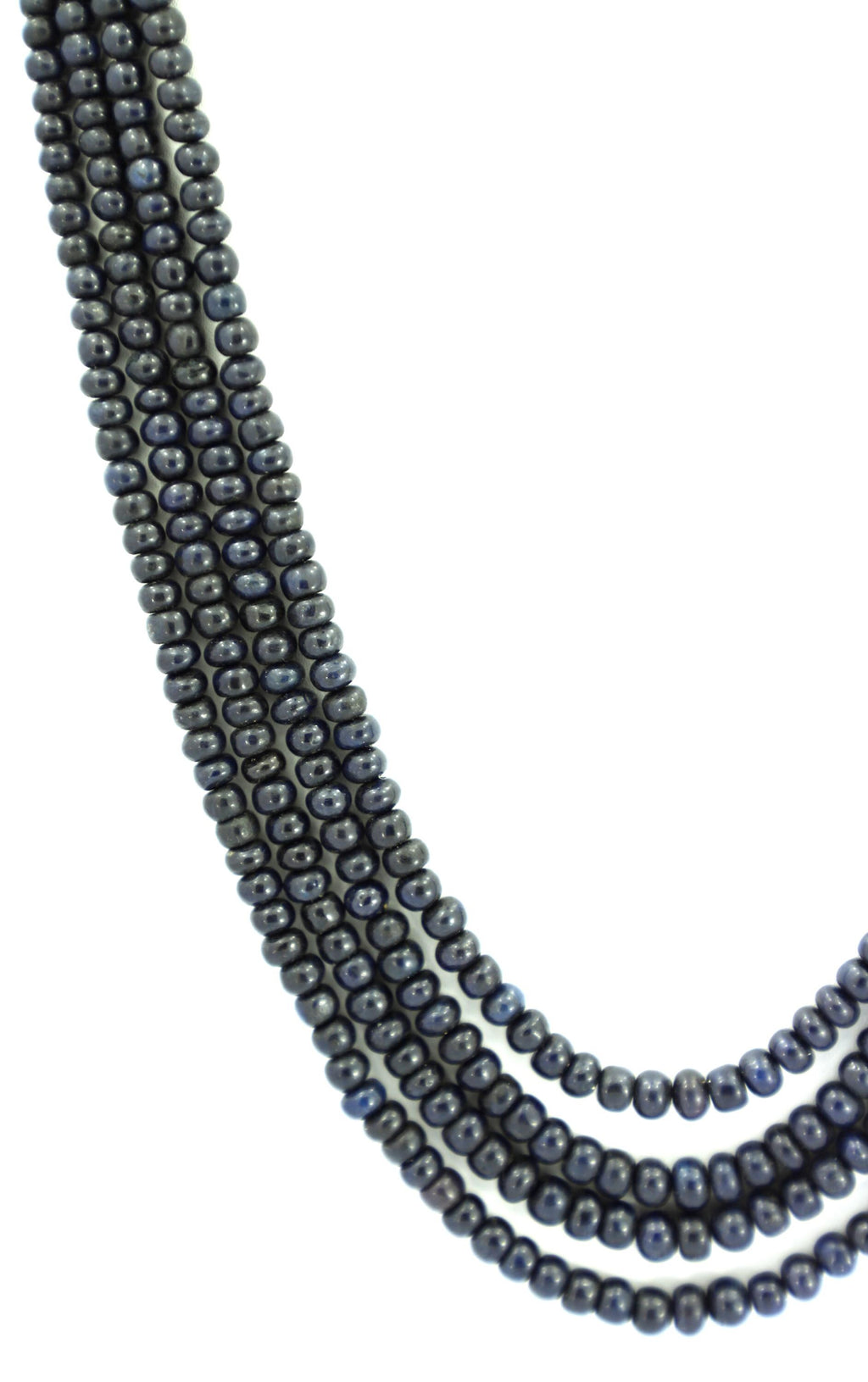 Natural Blue Sapphire Tyre Beads Strand, 655 Carat Gemstone Necklace 4mm-6mm (Jewelry Making)