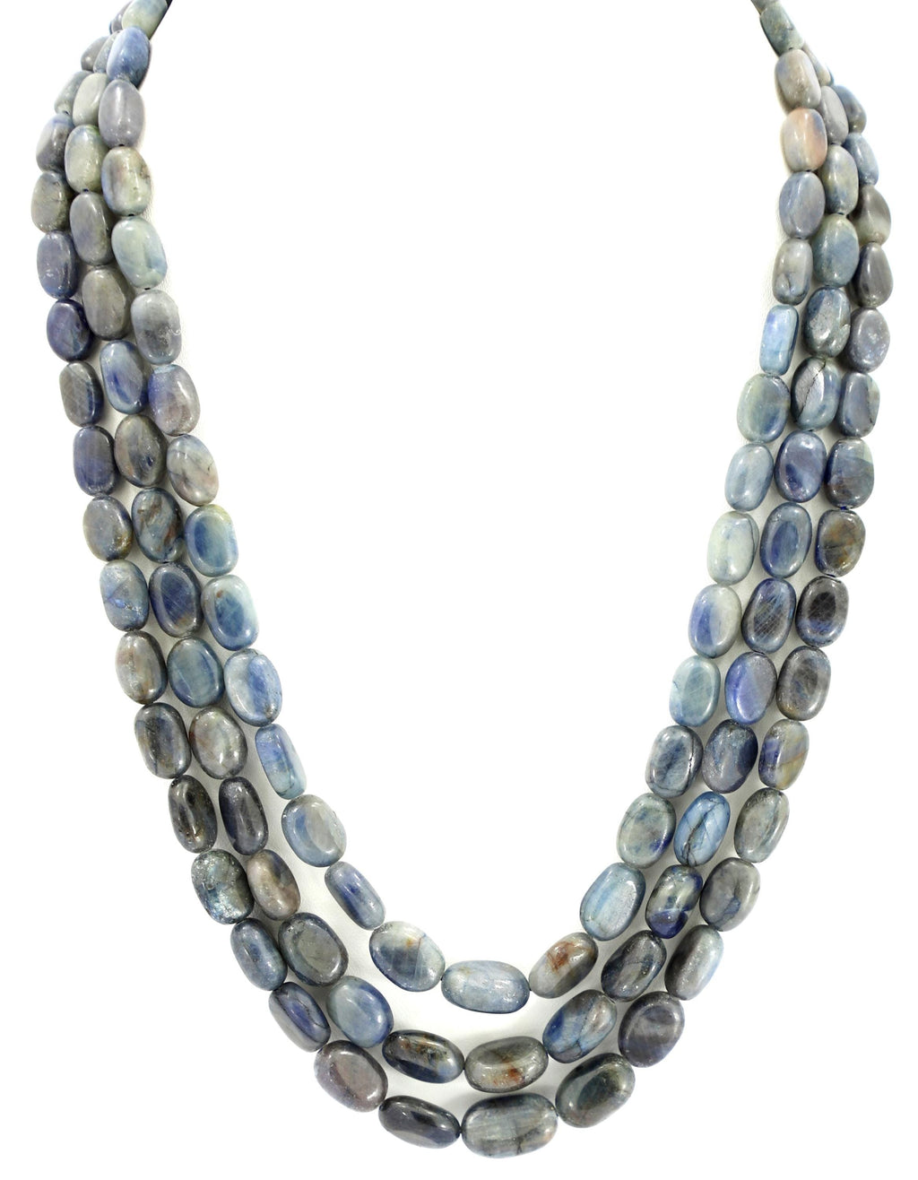 Natural Blue Sapphire Oval Beads Strand, 825 Carat Gemstone Necklace 6mm-11mm