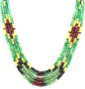 Natural Multi Precious Gemstone Beads Strand, 398 Carat, 3-5mm Jewelry Making Supply