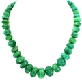 Natural Emerald Melon Cut Beads Strand, 407.5 Carat, 7-17mm, Jewelry Making Supply