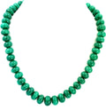 Natural Emerald Tyre Beads Strand, 412.5 Carat, 11-14mm Rondelle Gemstone Necklace