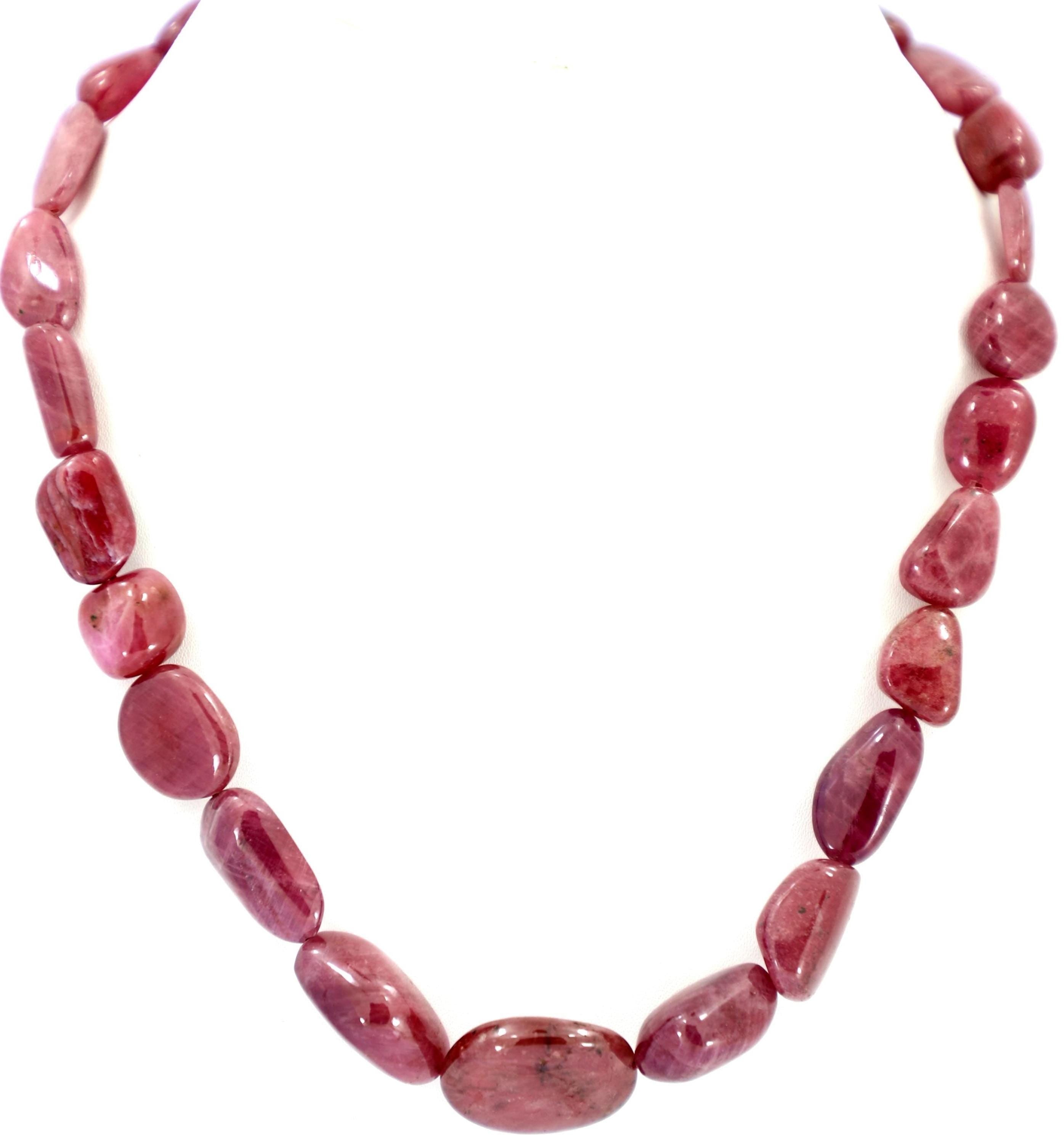 Natural Spinel Tumble Beads Strand, 402.5 Carat Gemstone Necklace 10-20mm