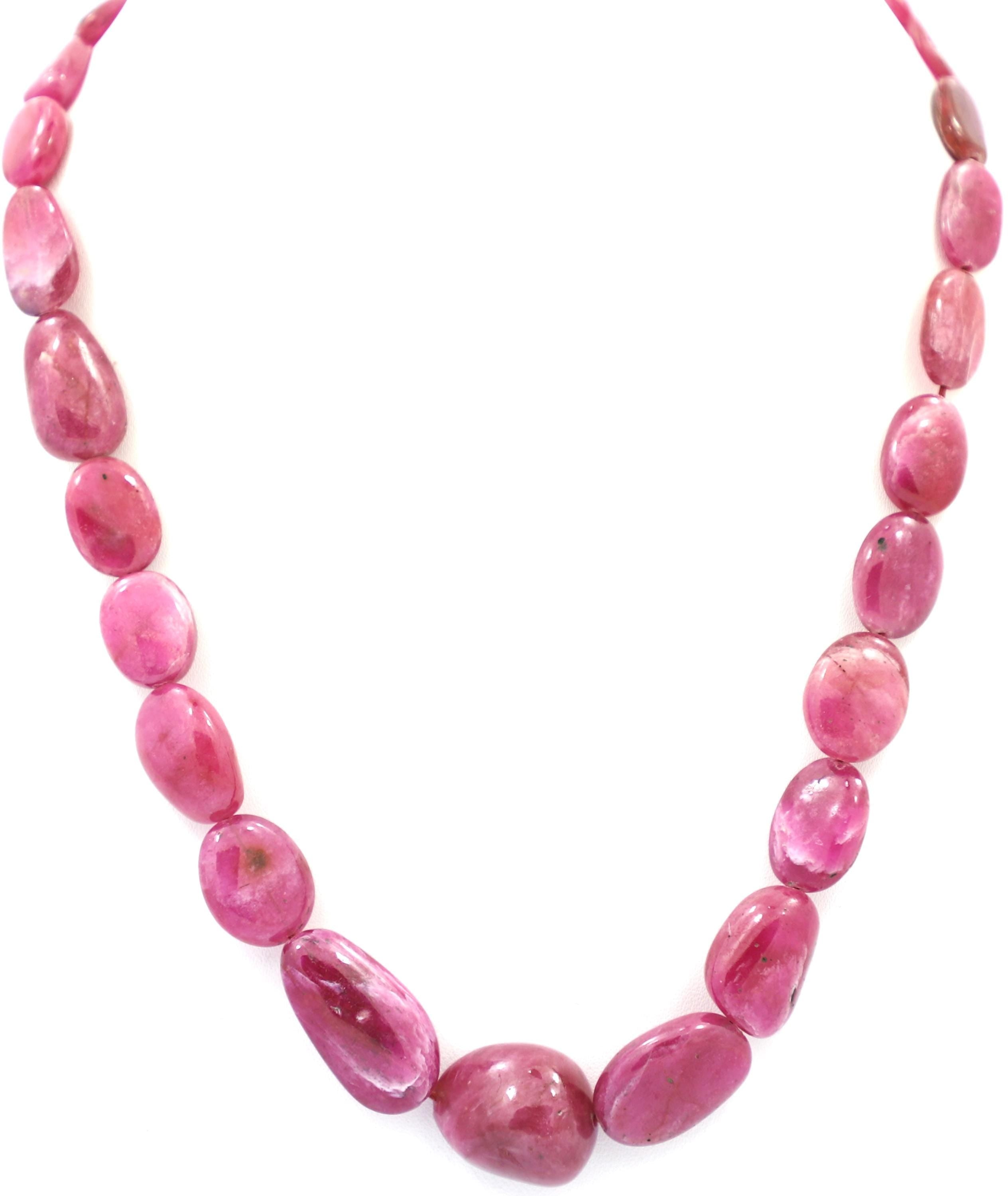 Natural Spinel Tumble Beads Strand, 348 Carat Gemstone Necklace 8mm-17mm (Jewelry Making)