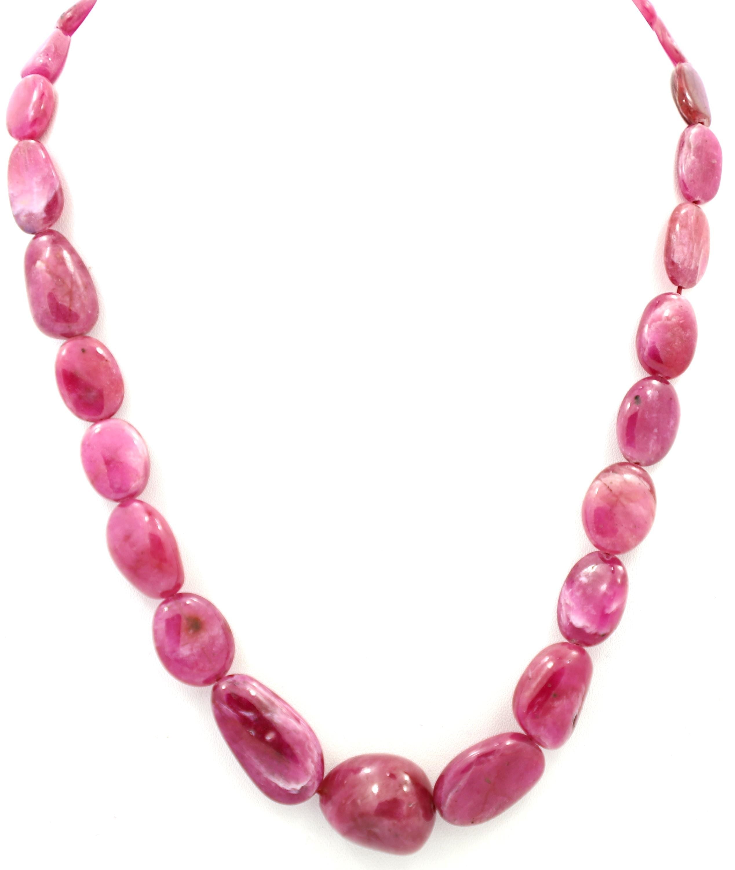Natural Spinel Tumble Beads Strand, 348 Carat Gemstone Necklace 8mm-17mm (Jewelry Making)