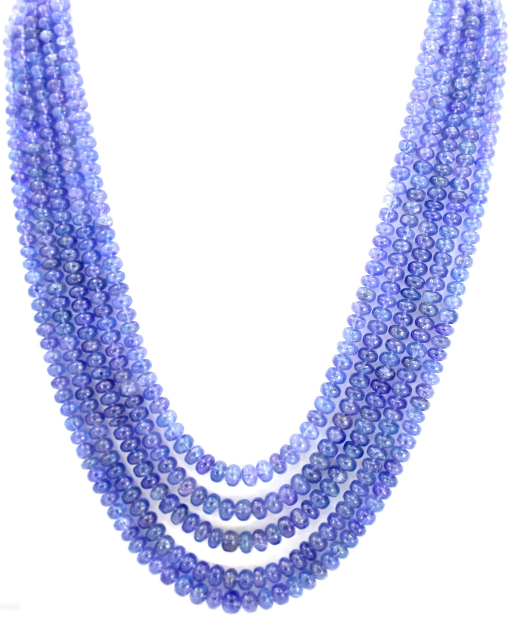 Natural Tanzanite Round Beads Strand, 657.4 Carat Blue Gemstone Jewellery Making (5-7mm)