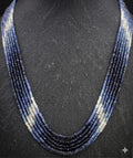 Natural Blue Sapphire Faceted Beads Strand, 228 Carat Gemstone Necklace (2mm)