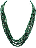 Natural Emerald Round Beads Strand, 362 Carat Gemstone Necklace 4mm-6mm