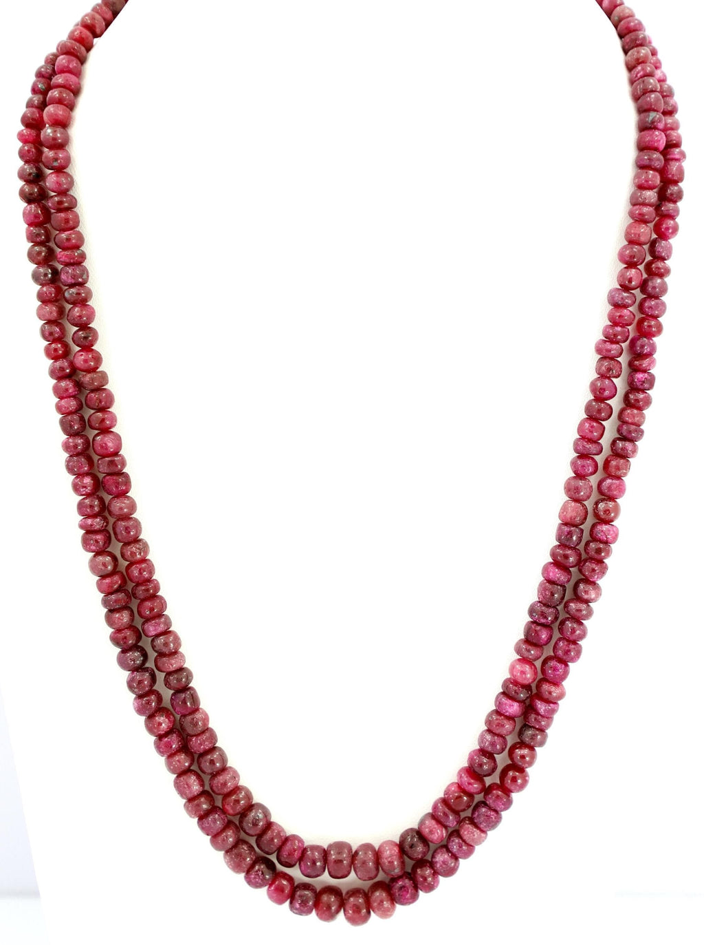 Natural Ruby Round Beads Strand, 413 Carat Genuine Red Gemstone Necklace 4mm-8mm