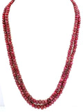 Natural Ruby Round Beads Strand, 413 Carat Genuine Red Gemstone Necklace 4mm-8mm