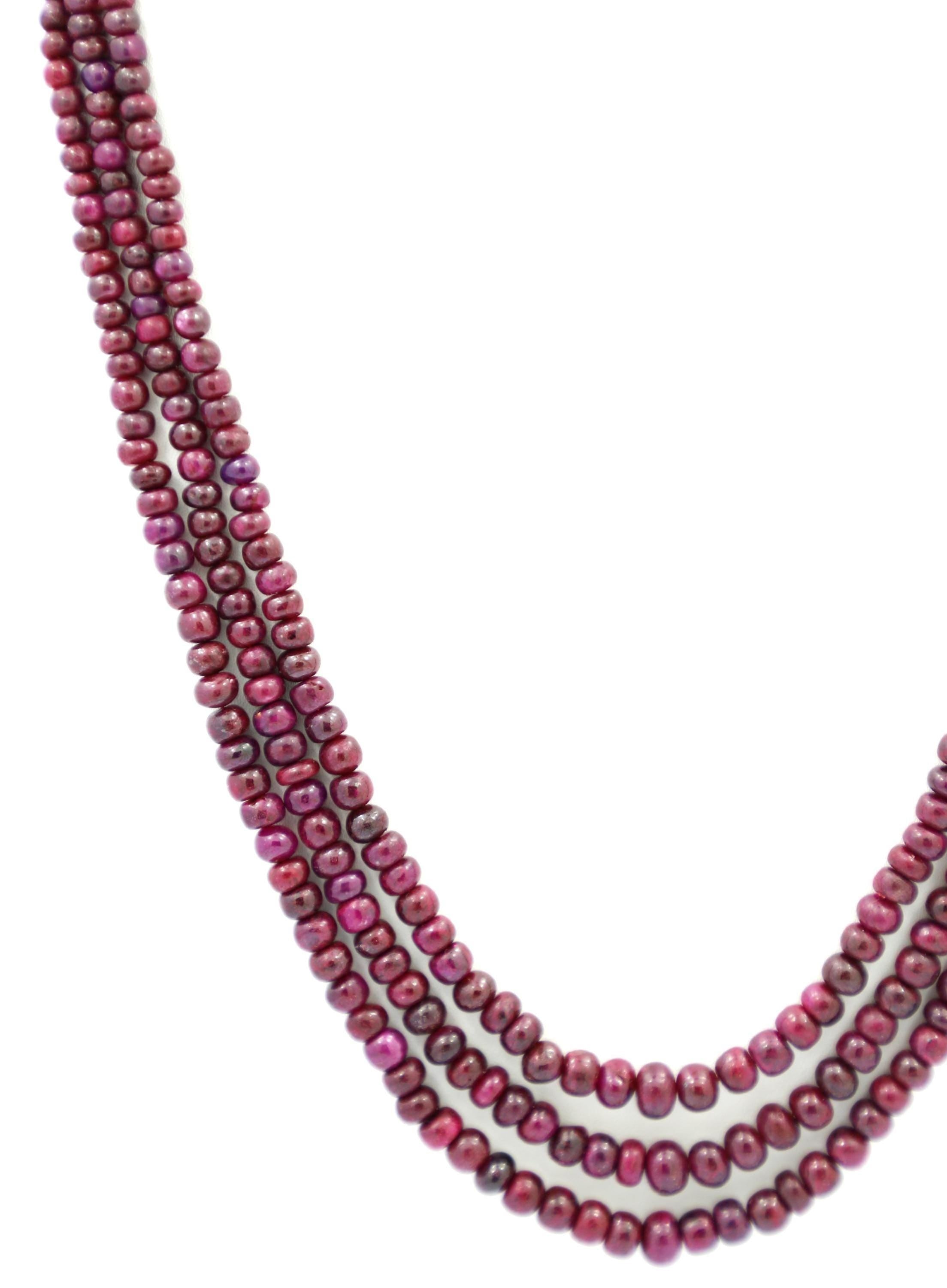 Natural Ruby Round Beads Strand, 296 Carat Gemstone Jewelry Making Supply