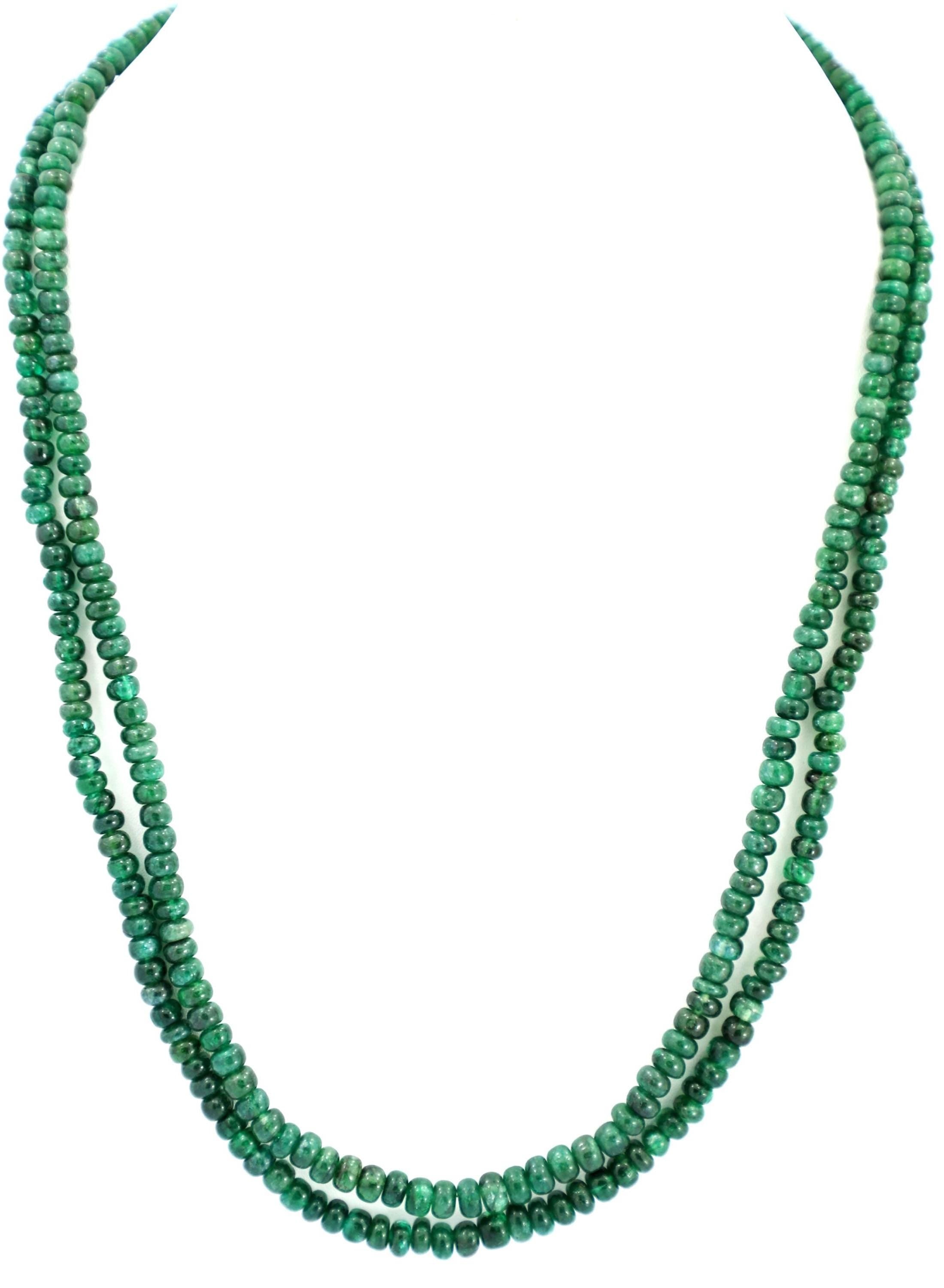 Natural Emerald Round Beads Strand, 4mm-6mm Gemstone Necklace for Jewelry Making