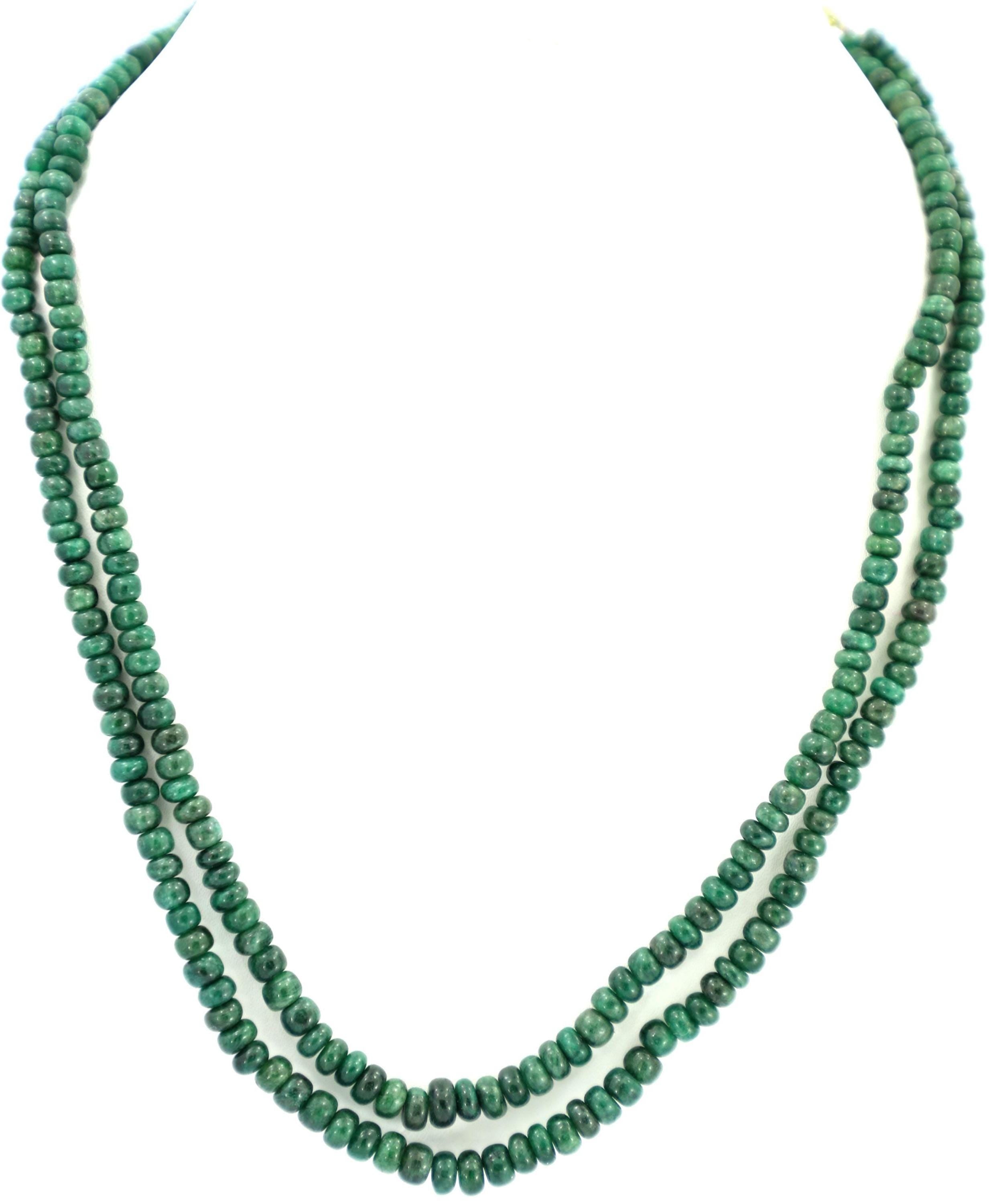 Natural Emerald Round Beads Strand, 187 Carat Gemstone Jewelry Making Supply