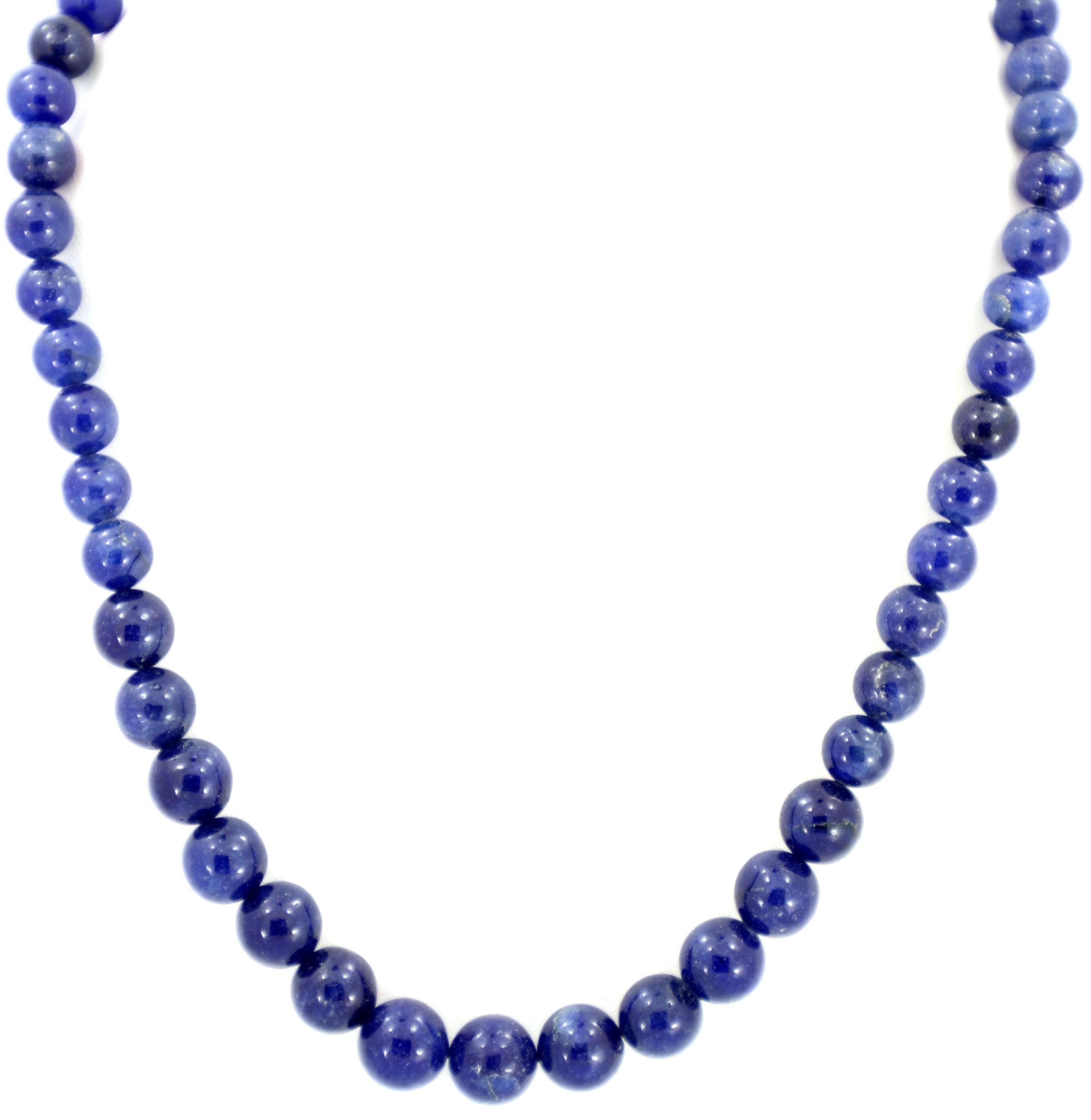 Natural Blue Sapphire Round Beads Strand, 264 Carat Gemstone Necklace 9mm-11mm