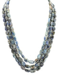 Natural Blue Sapphire Oval Beads Strand, 825 Carat Gemstone Necklace 6mm-11mm