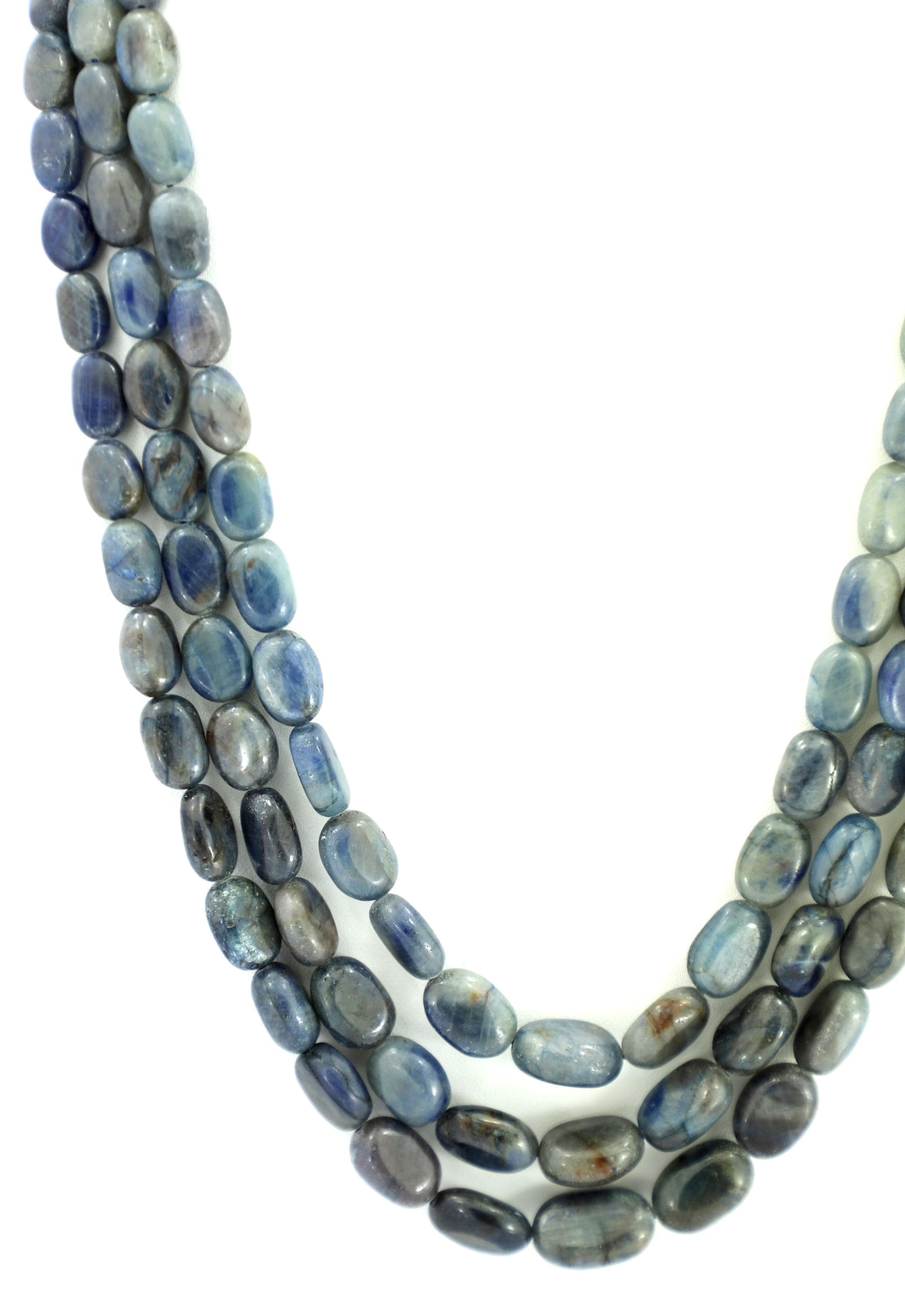 Natural Blue Sapphire Oval Beads Strand, 825 Carat Gemstone Necklace 6mm-11mm