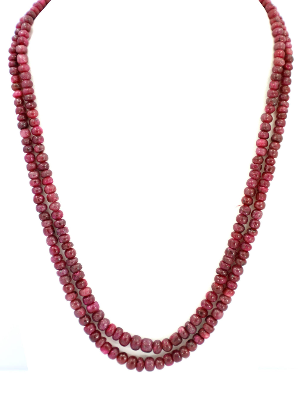 Natural Ruby Round Beads Strand, 415 Carat Gemstone Necklace 4mm-7mm (Jewelry Making)