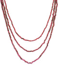 Natural Ruby Round Beads Strand, 3-5mm Gemstone for Jewelry Making