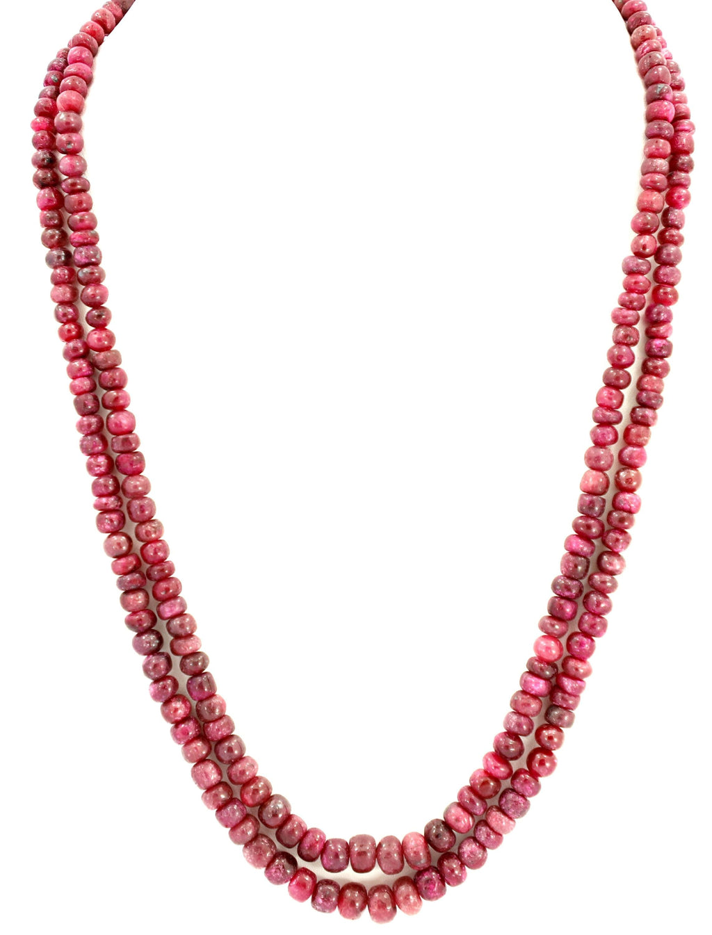 Natural Ruby Round Beads Strand, 413 Carat Genuine Red Gemstone Necklace 4mm-8mm