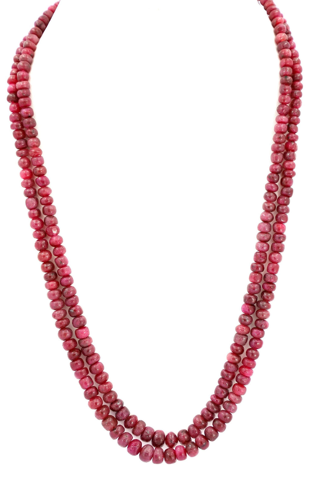 Natural Ruby Round Beads Strand, 416 Carat Gemstone Jewelry Making Supply