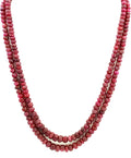 Natural Ruby Round Beads Strand, 396 Carat Gemstone Necklace 4mm-8mm (Jewelry Making)