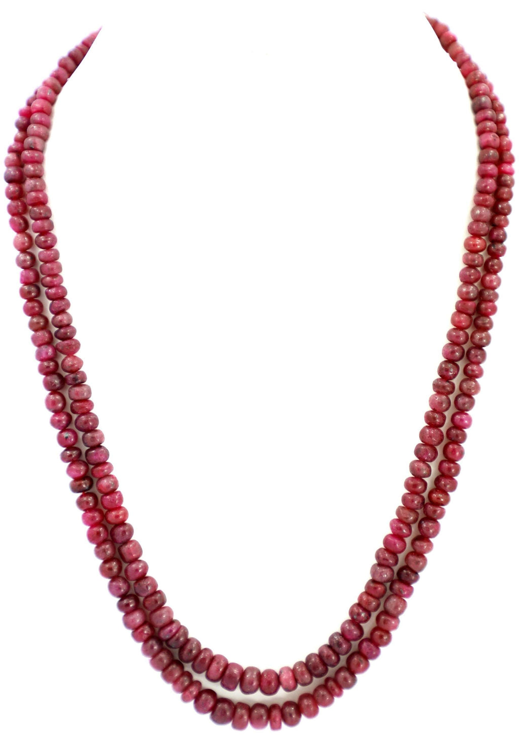 Natural Ruby Round Beads Strand, 396 Carat Gemstone Necklace 4mm-8mm (Jewelry Making)