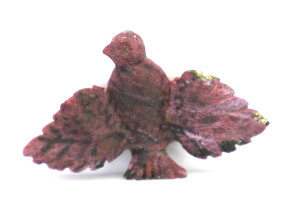 Natural Ruby Bird Carving, Museum Grade Gemstone Animal Statue, 104 Carat Home Decor